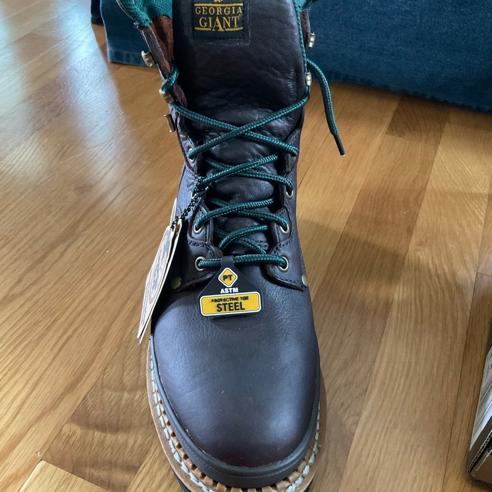 Steel Toe Leather Work Boot - Picture 4 of 8